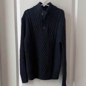 Cat & Jack Men's Dark Blue Turtleneck Sweater